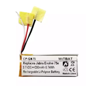 Bateria de reposição para Jabra HSC100W,Evolve 75e,AHB621333H