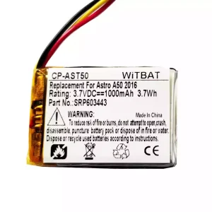 Bateria de reposição para Astro A50,Astro A20,Astro A38,HyperX Cloud Core Wireless