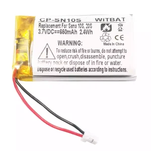 Bateria de reposição para Sena 10S,20S,Sena 30K SP46,Sena Tufftalk Lite,Sena 10S-01,Sena 20s-01,Sena 20s evo,Sena 30K-01D,802540