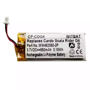 Bateria de reposição para BAT00004,BAT00002,WW452050-2P,WW452050PL-2PC