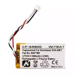 Bateria de reposição para Sennheiser Flex 5000,RS 5000,Set 880,H D4.40BT