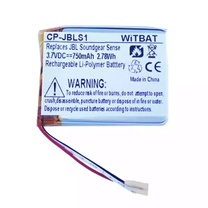 Bateria de reposição para JBL Soundgear Sense Earphone estojo de carregamento