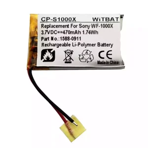 Bateria de reposição para Sony WF-1000X,WF-SP700N estojo de carregamento