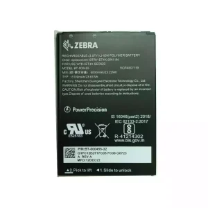 Bateria para ZEBRA BT-000455 BTRY-ET4X-8IN1-IN