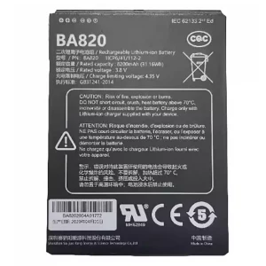 Bateria para GPS BA820 BA840